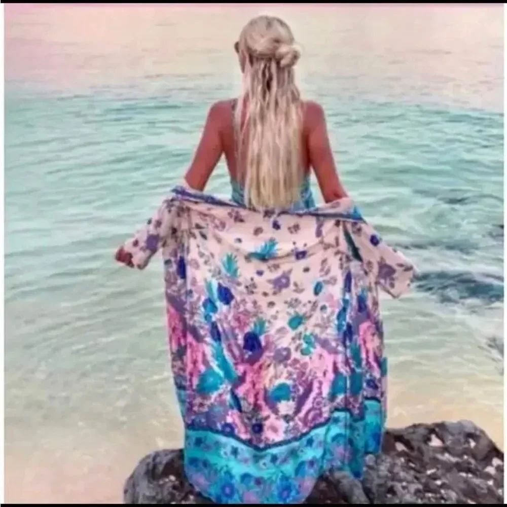Spell Siren Song Duster with Blue and Cream Tones
